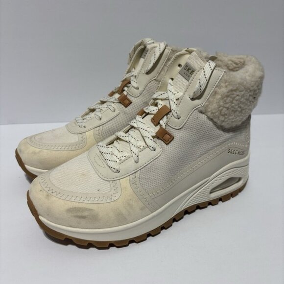 878928s.jpg Skechers Women’s Street Uno Rugged Fall Air Boots Natural, Size 8 M